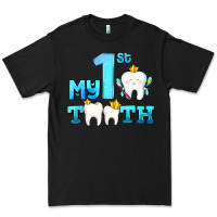 Black my first tooth with teeth Premium Tee - AdoDesignShop