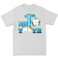 Dove Grey my first tooth with teeth Premium Tee - AdoDesignShop
