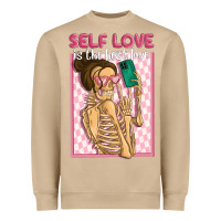 Mushroom self love is the best love Heavyweight Sweatshirt - MaliasSmallBusiness