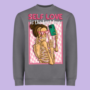 Self Love Is The Best Love Heavyweight Sweatshirt Designed By Maliassmallbusiness