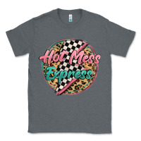 Charcoal Heather hot mess express Classic Tee - MaliasSmallBusiness