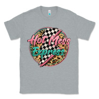 Heather Grey hot mess express Classic Tee - MaliasSmallBusiness