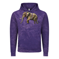Cloud Purple Elephant Vintage Hoodie - LillyAllenDesigns