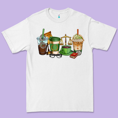 Lawyer Coffee Cups Premium Tee Designed By Adodesignshop