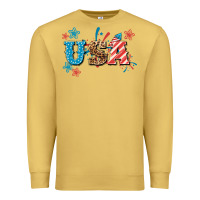 Antique Gold USA 4th of july Premium Sweatshirt - HowdyJamesFarm