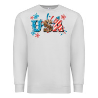 Dove Grey USA 4th of july Premium Sweatshirt - HowdyJamesFarm