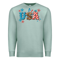 Seafoam USA 4th of july Premium Sweatshirt - HowdyJamesFarm