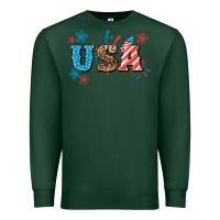 Sports Green USA 4th of july Premium Sweatshirt - HowdyJamesFarm