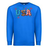 True Royal USA 4th of july Premium Sweatshirt - HowdyJamesFarm