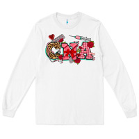 White valentines day cna Long Sleeve Tee - NancyCooperArtShop