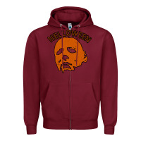 Burgundy Michael Mayer Halloween Zipper Hoodie - Bettercallsaul