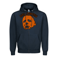 Navy Michael Mayer Halloween Zipper Hoodie - Bettercallsaul