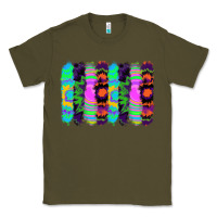 Army Green tie dye brushstrokes Classic Tee - RanaPortraitStore