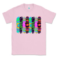 Bubblegum Pink tie dye brushstrokes Classic Tee - RanaPortraitStore