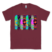 Burgundy tie dye brushstrokes Classic Tee - RanaPortraitStore