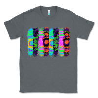 Charcoal Heather tie dye brushstrokes Classic Tee - RanaPortraitStore