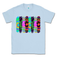 Dusty Blue tie dye brushstrokes Classic Tee - RanaPortraitStore