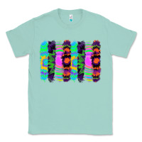 Seafoam tie dye brushstrokes Classic Tee - RanaPortraitStore