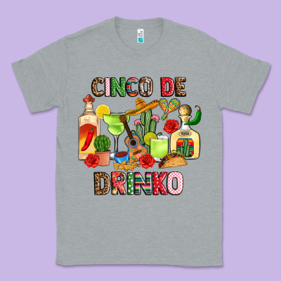 Cinco De Drinko Classic Tee Designed By Jahusdesignshop