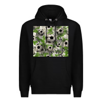 Black Soccer tumbler Premium Hoodie - HowdyJamesFarm