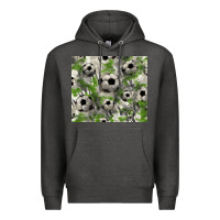 Charcoal Heather Soccer tumbler Premium Hoodie - HowdyJamesFarm