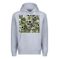Heather Grey Soccer tumbler Premium Hoodie - HowdyJamesFarm