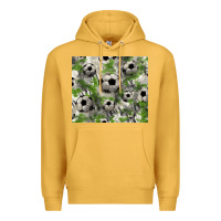 Mustard Soccer tumbler Premium Hoodie - HowdyJamesFarm