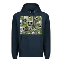 Navy Soccer tumbler Premium Hoodie - HowdyJamesFarm