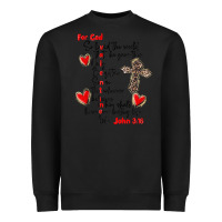 Black for god so loved the world Heavyweight Sweatshirt - MaliasSmallBusiness