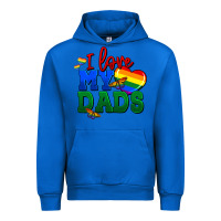 Cobalt I love my dads Urban Hoodie - FaDigitalArtStudio