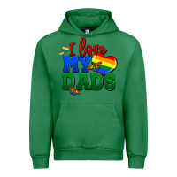 Emerald I love my dads Urban Hoodie - FaDigitalArtStudio