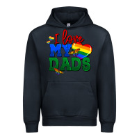 Navy I love my dads Urban Hoodie - FaDigitalArtStudio