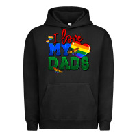 Pigment Black I love my dads Urban Hoodie - FaDigitalArtStudio