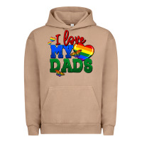 Pigment Burro I love my dads Urban Hoodie - FaDigitalArtStudio