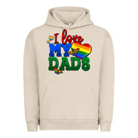 Pigment French Oak I love my dads Urban Hoodie - FaDigitalArtStudio