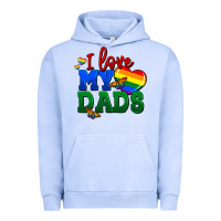 Pigment Grape Ice I love my dads Urban Hoodie - FaDigitalArtStudio