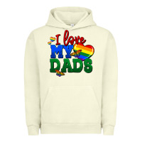 Pigment Pistachio I love my dads Urban Hoodie - FaDigitalArtStudio