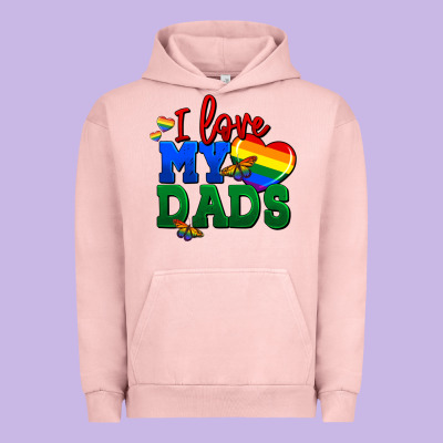 I Love My Dads Urban Hoodie Designed By Fadigitalartstudio