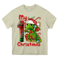 Mossy my first christmas dragon Heavy Core Tee - FaDigitalArtStudio