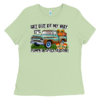 Matcha Get Out Of My Way It's Pumpkin Spice Season Ladies Tee - CowhideDigitalArt