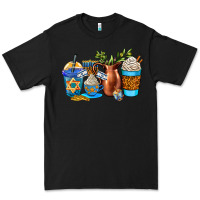 Black hannukah coffee cups Premium Tee - AdoDesignShop