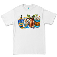 White hannukah coffee cups Premium Tee - AdoDesignShop