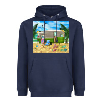 Navy summer caravan life Heavyweight Hoodie - TumblerDesignByShophia