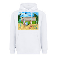 White summer caravan life Heavyweight Hoodie - TumblerDesignByShophia