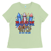 Matcha Boom Bıtch Get Out The Way Ladies Tee - JahusDesignShop