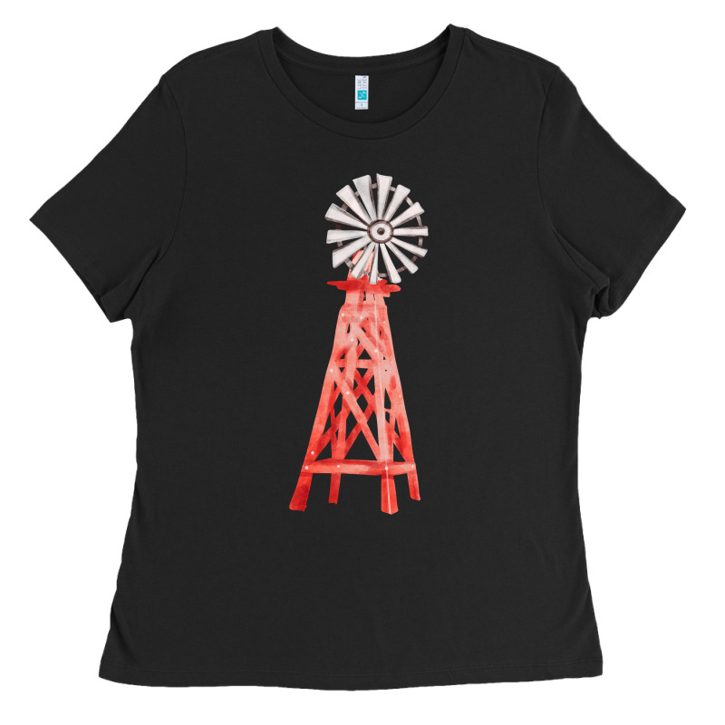 Windmill Fa Element Ladies Tee by FaDigitalArtStudio | Teevron