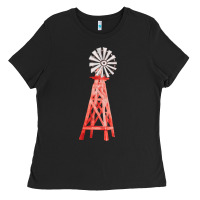 Black windmill fa element Ladies Tee - FaDigitalArtStudio