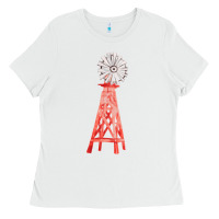 White windmill fa element Ladies Tee - FaDigitalArtStudio