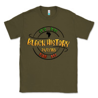 Army Green black history Classic Tee - MaliasSmallBusiness