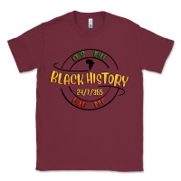 Burgundy black history Classic Tee - MaliasSmallBusiness